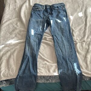 Men's Slim Straight Blue Jeans